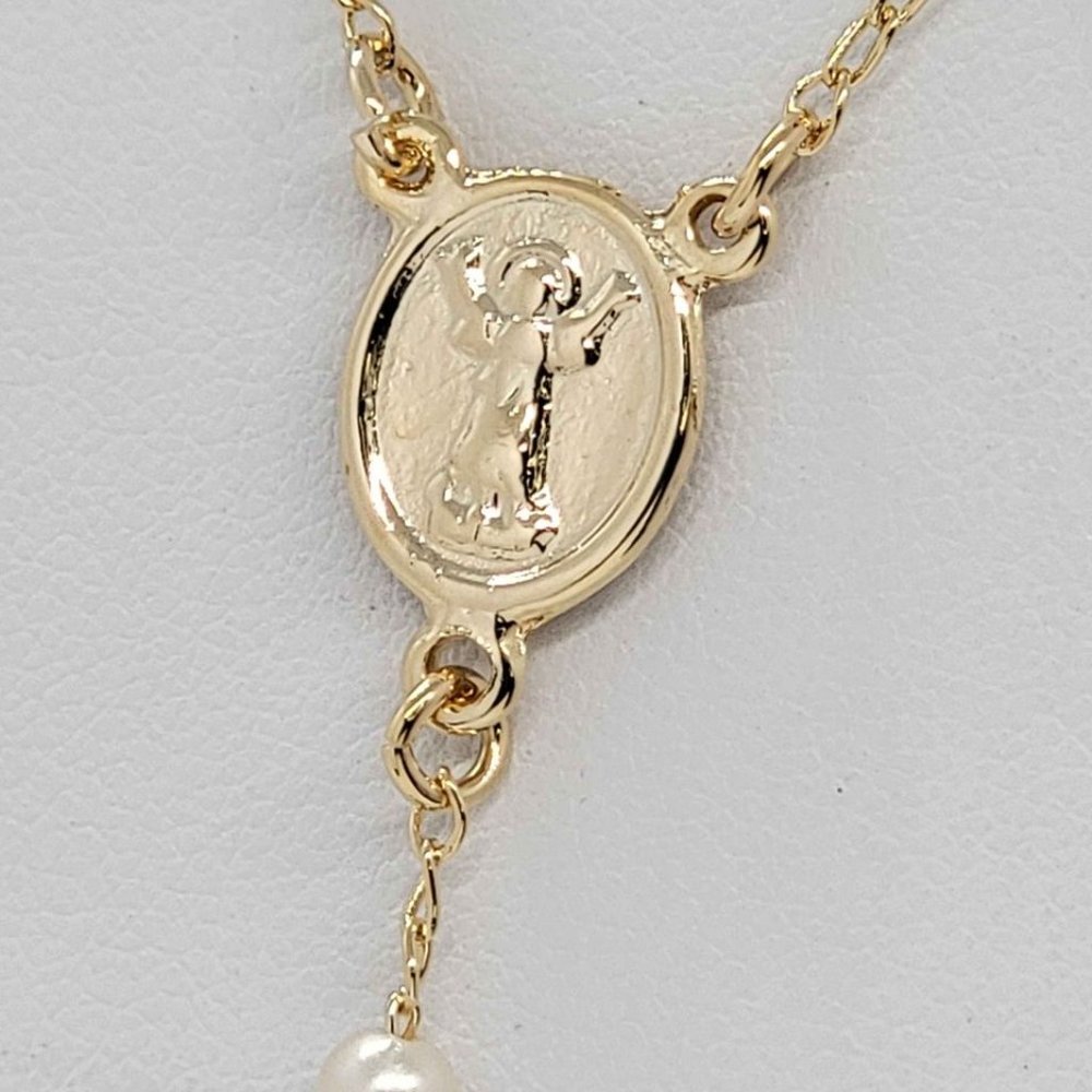 LAST ONE !!! Brazilian 18k Gold Filled Rosary Nino Divino & Cross - Picture 5 of 6